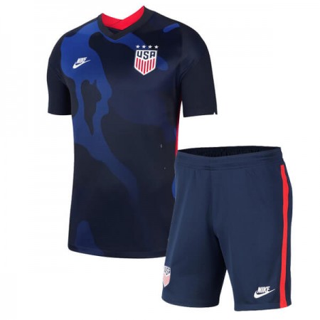 USA Fotbollströjor Barn Borta tröja 2020 Kortärmad